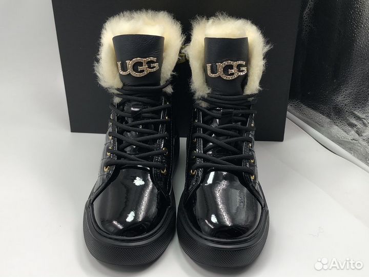 Ботинки Женские Ugg Shanti Black Lockable