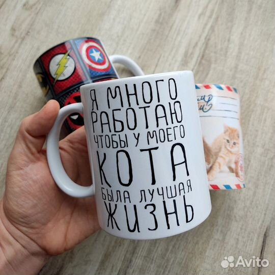 Печать на футболках, кружках, подушках