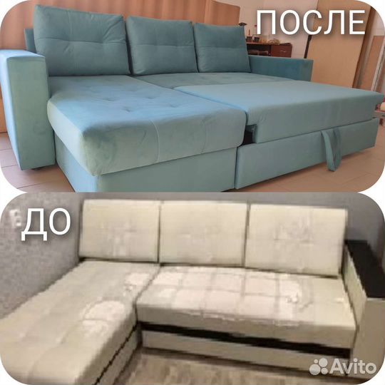 Перетяжка и ремонт мягкой мебели. Бесплатный выезд