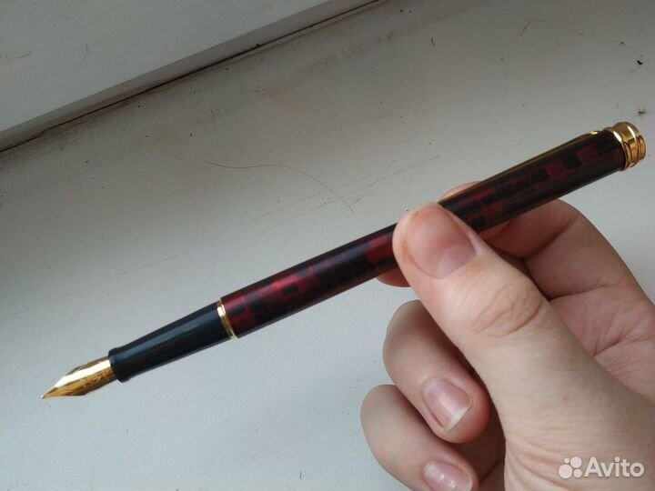 Перьевая ручка waterman harmonie boudoir red gt