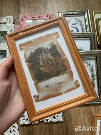 Фоторамки 10 *15 номерки столов свадебный декор