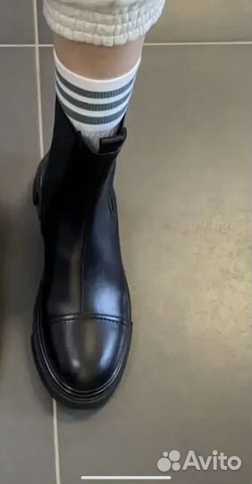 Ботинки кожаные