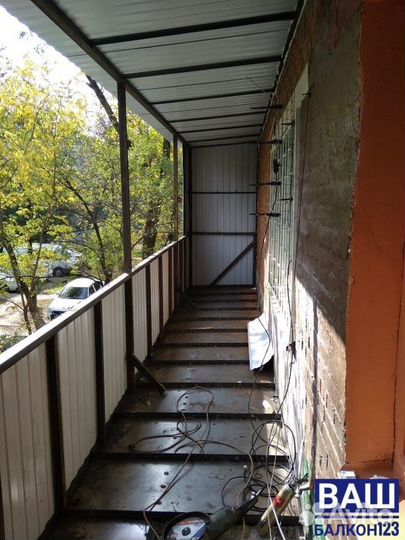Внутренняя отделка балкона/Остекление