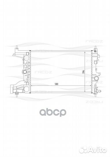 Радиатор системы охлаждения KK0165 free-Z