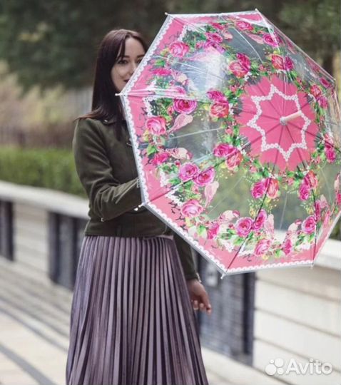 Зонт трость женский