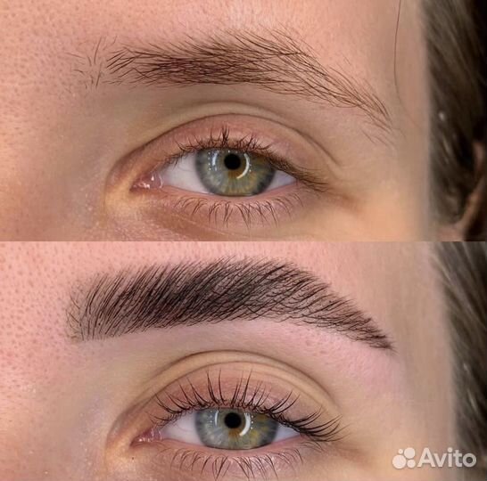 Коррекция и окрашивание бровей