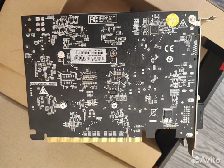 Видеокарта PCI-E PowerColor AMD radeon RX 550