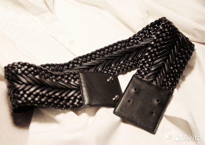 MAX Mara/Ремень (S) /плетеный/черный/женский