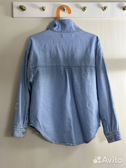 Джинсовая рубашка zara