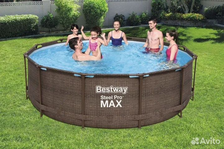 Каркасный бассейн Bestway (цвет ротанг) 305х100 см