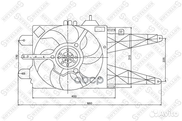 29-99311-SX вентилятор охлаждения Fiat Punto 1