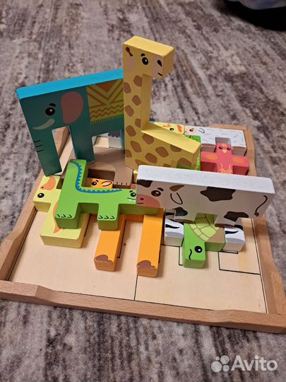 Игра развивающая тетрис с животными