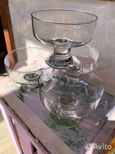 Посуда, блюдо на ножке, креманки, стакан айриш