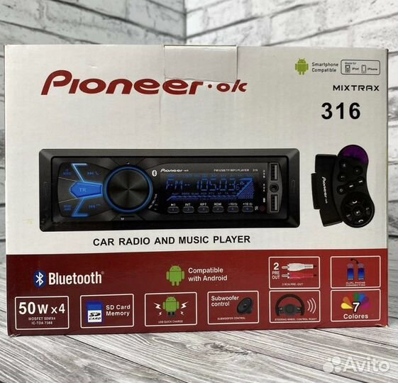 Могнитола pioner 316