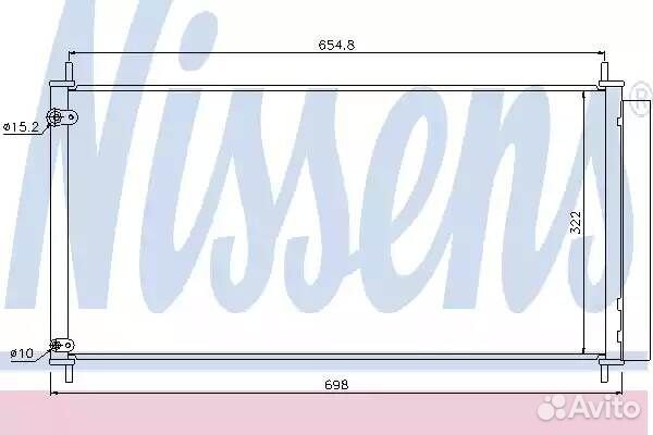 Конденсер toyota corolla 07/auris 08