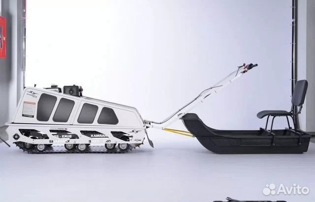 Мотобукс Sharmax S500 1700 HP15 +волокуша и кресло