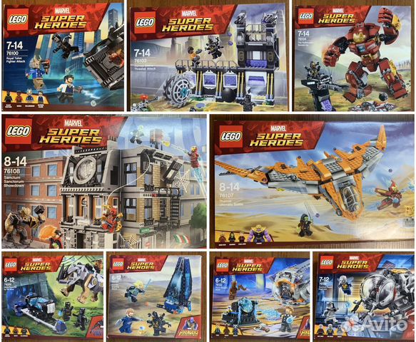 Lego Marvel Super Heroes 2018, 76099 - 76109 объявление продам