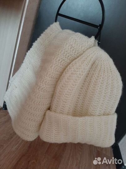 Женский комплект шапка и снуд Новое (зима)