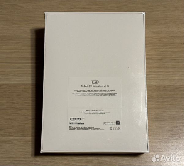 iPad Air 5 2022 M1 64gb blue новый синий