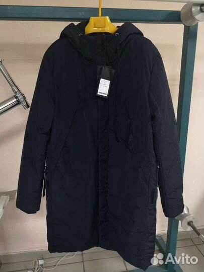 Парка куртка унисекс зима синяя 2xl