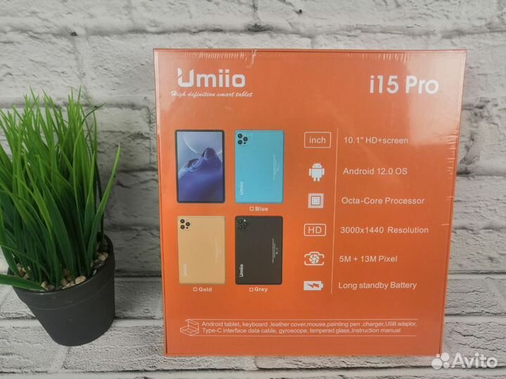 Планшет Umiio i15 pro 6/128 гб + клав-ра/мышка