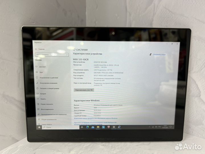 Планшет Lenovo miix 320-10ICR