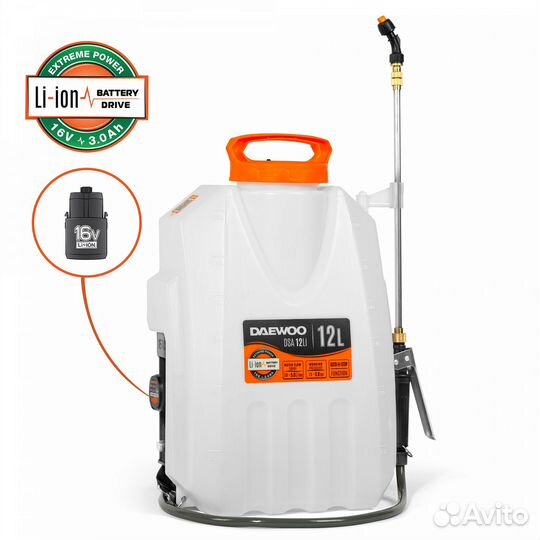 Опрыскиватель аккумуляторный daewoo DSA 12Li SET