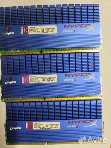 Kingston HyperX ddr3 3х2Gb