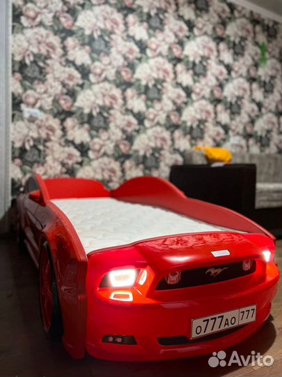 Кровать машинка Мустанг
