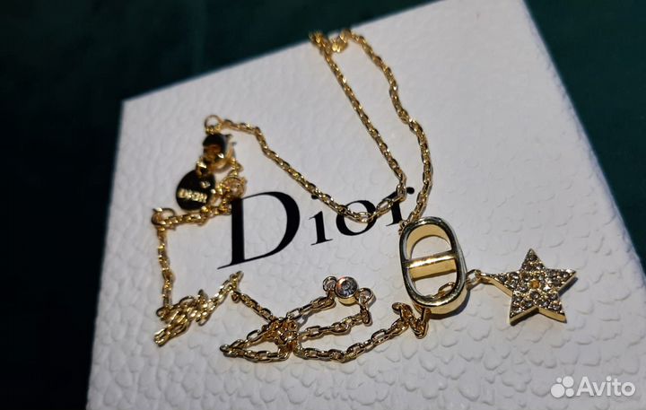 Колье цепь Christian Dior