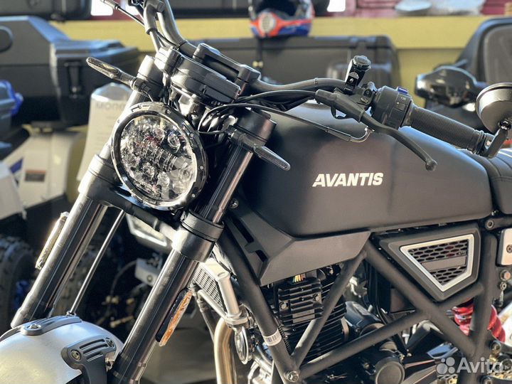 Мотоцикл Avantis City 250 (scrambler черный )