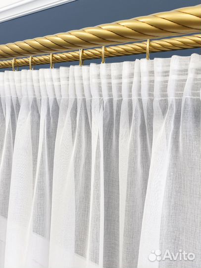 Тюль под лен 600х270