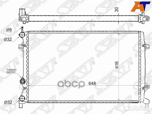 Радиатор Volkswagen Jetta 10- / Beetle 11- (5C0