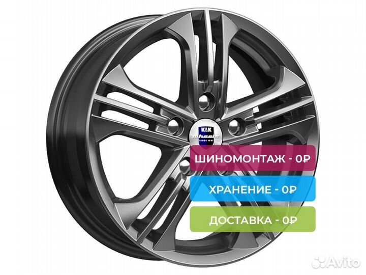 R15 5x114,3 6J ET45 D67,1 K&K Trinity (кс615) Дарк