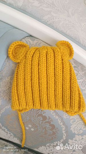 Шапка детская 1,2 года. Вязаная