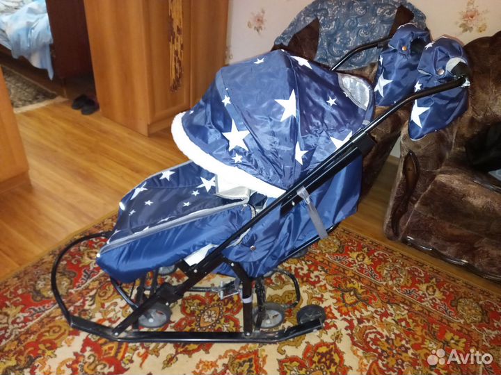 Детские санки коляска бу