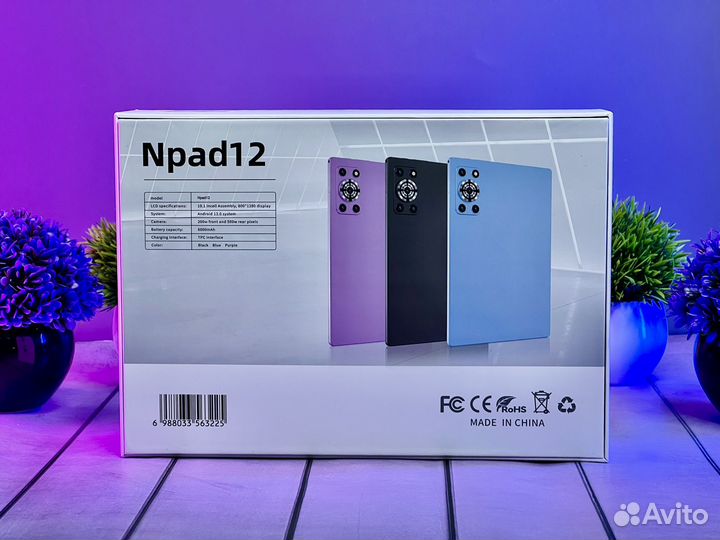 Планшет Nodizz Npad 12 8/512 гб