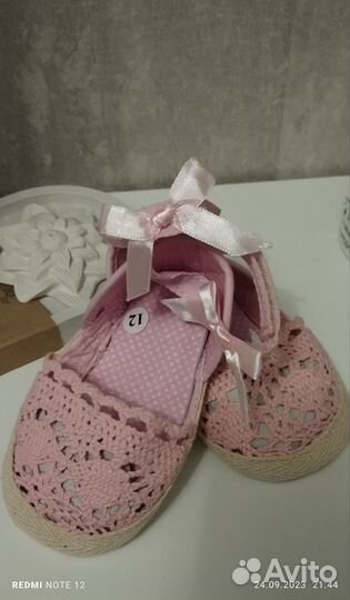 Пинетки для девочки нарядные