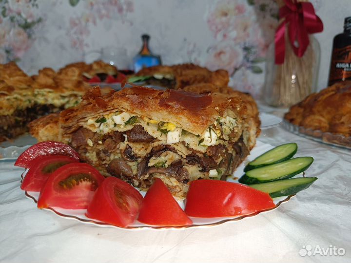 Курник, пирог, выпечка домашняя