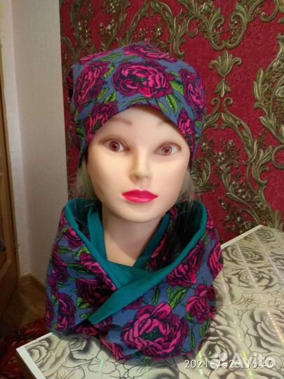 Шапка+снуд