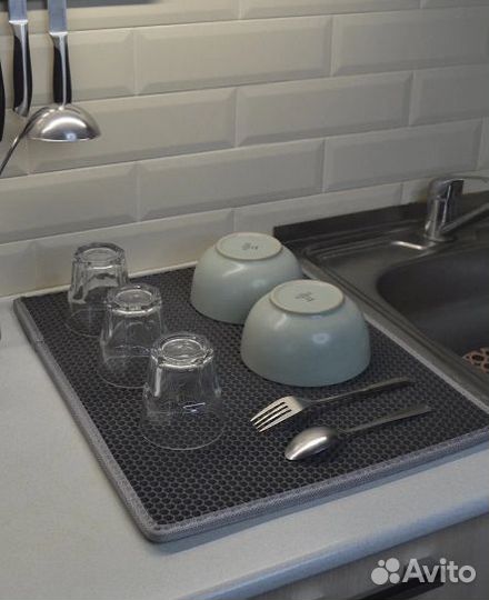 EVA коврик для сушки посуды (разные расцветки)