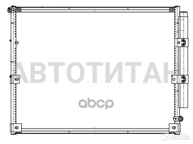 Радиатор кондиционера toyota Land Cruiser 100 4.7i