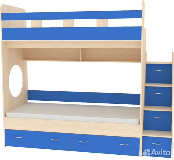 Двухъярусная кровать Юниор 1 - 80х190 Все цвета