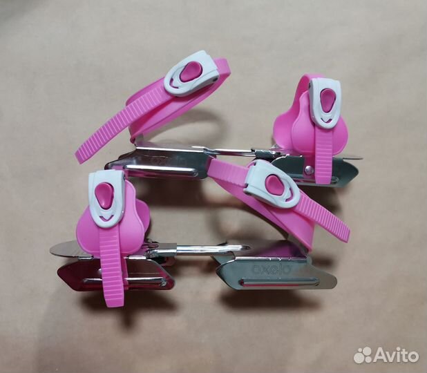 Коньки двухполозные раздвижные Oxelo, 17-21 см