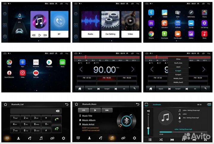 Авто магнитола Андроид на все марки авто