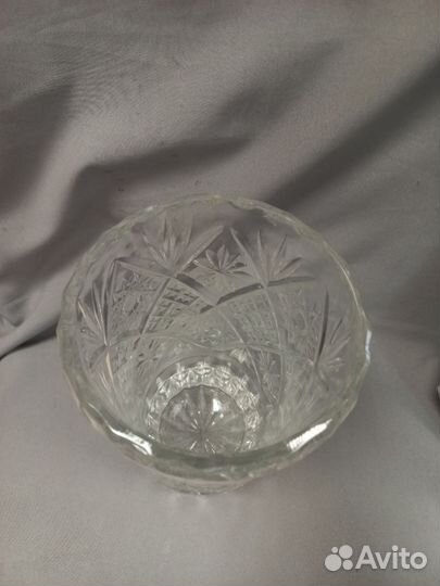 Хрустальная ваза для цветов 24 см