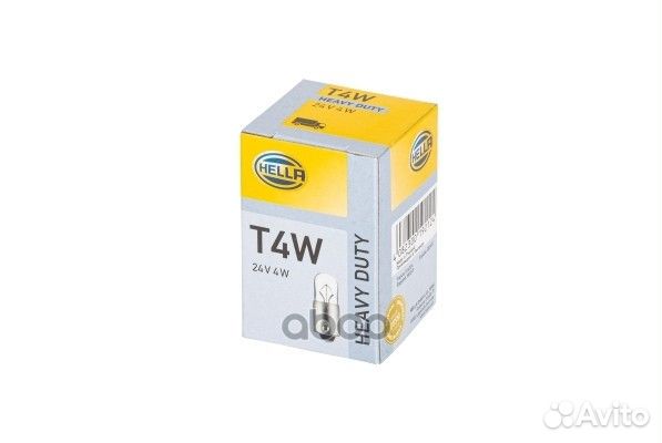 Лампа 24V T4W 4W hella 1 шт. картон 8GP 002 067
