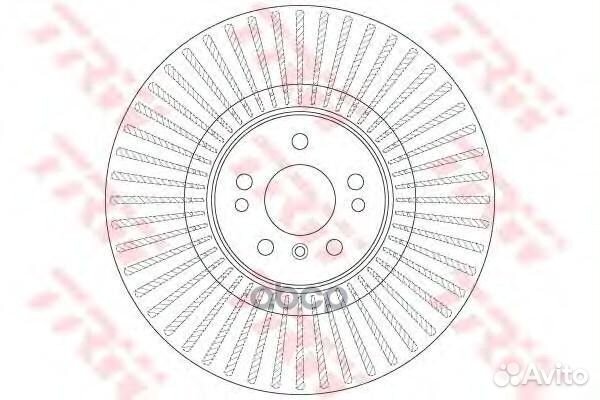 Диск тормозной перед DF6456S TRW