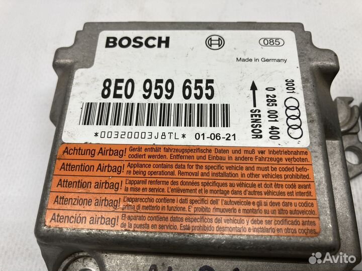 Блок управления Air Bag/SRS Audi A6 C5/Audi A4 B6