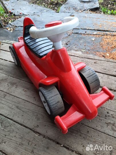 Машина-беговел, машина фирменная пожарная, трактор